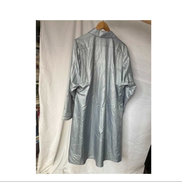 Bally blue French rain jacket trench coat vintage - Picture 12 of 16